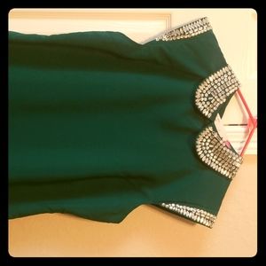 Made in UK Crystal Collared Dress